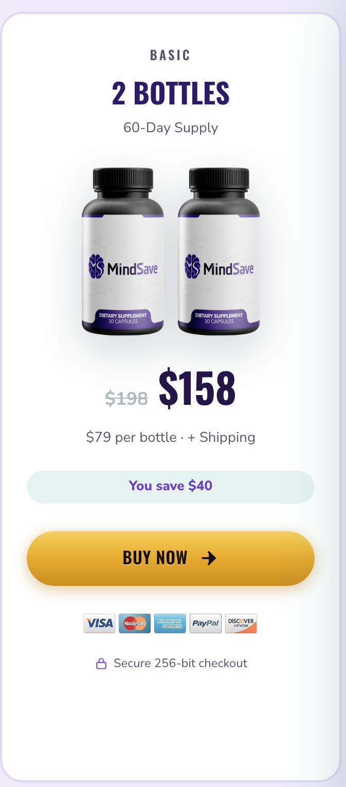 Mind Save 60 day supply