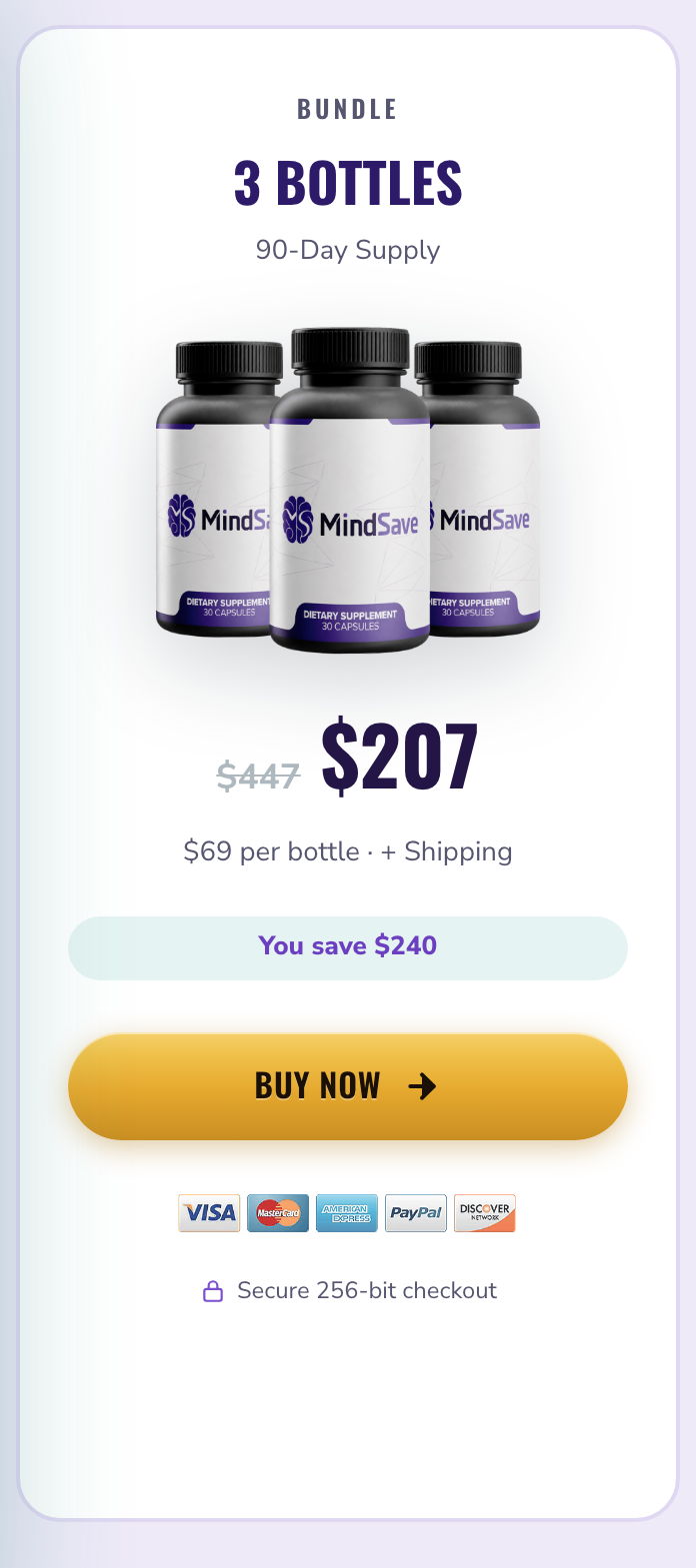 Mind Save 90 day supply